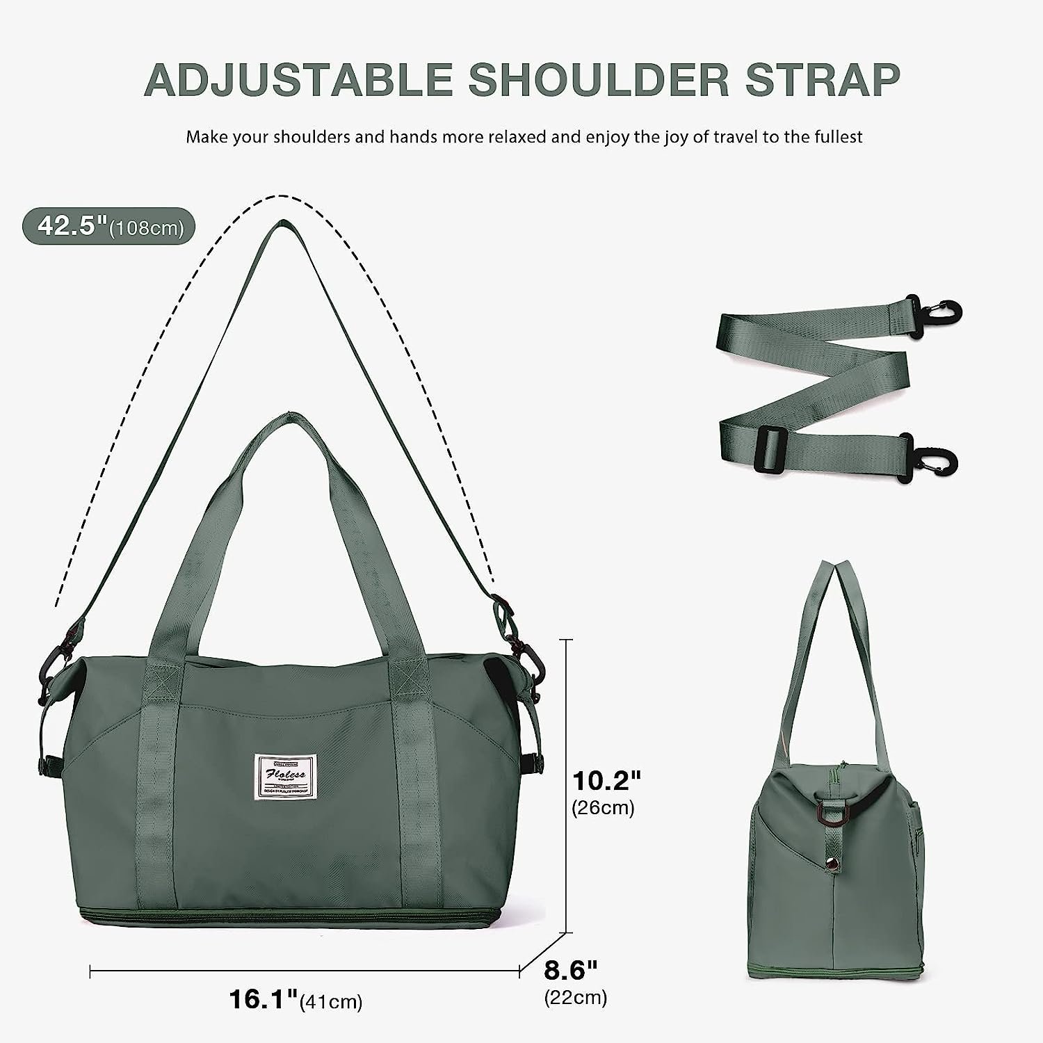 Waterproof Duffel Gym Tote Bag