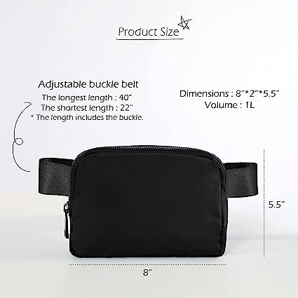 ODODOS Unisex Mini Belt Bag