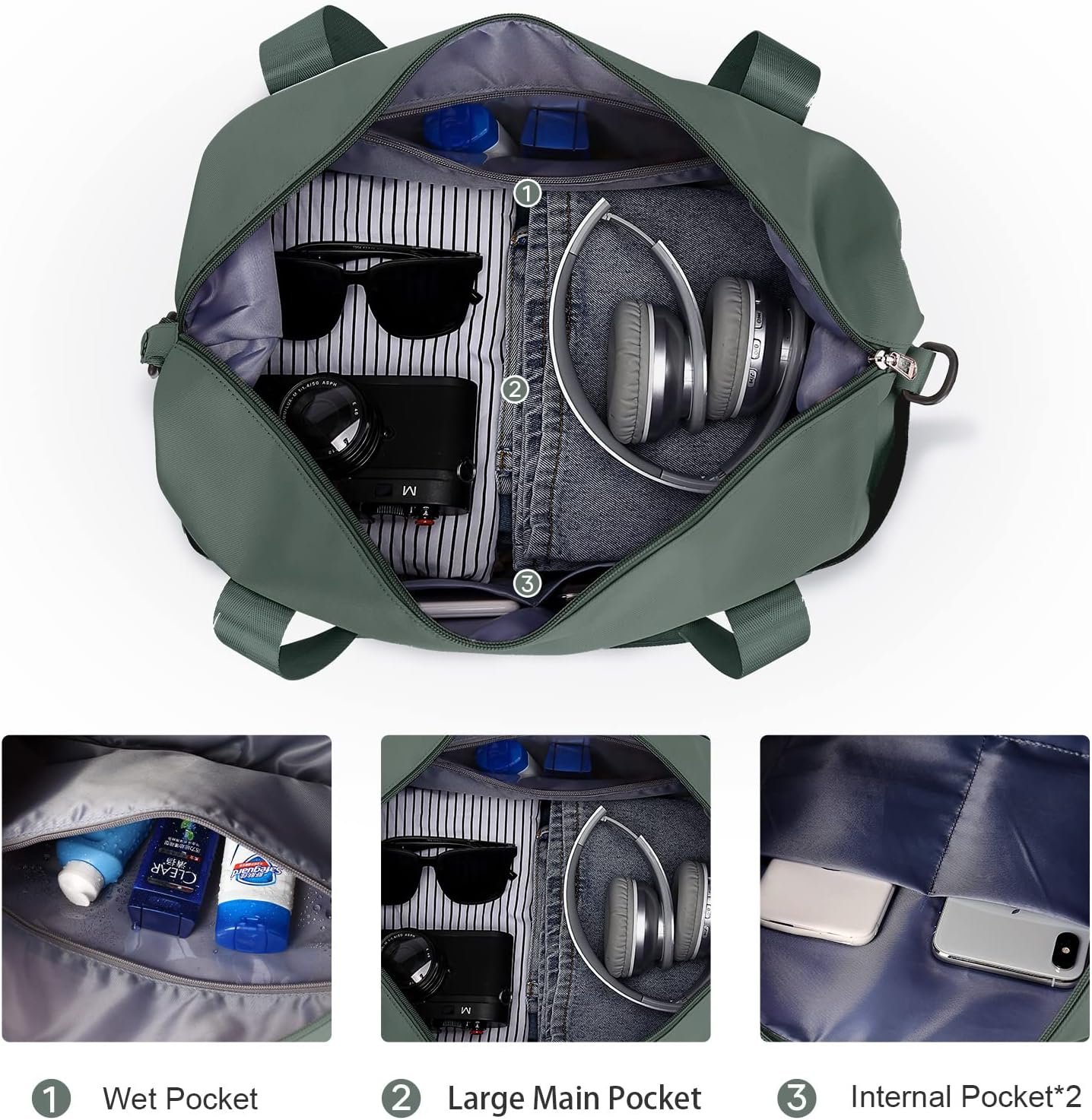 Waterproof Duffel Gym Tote Bag