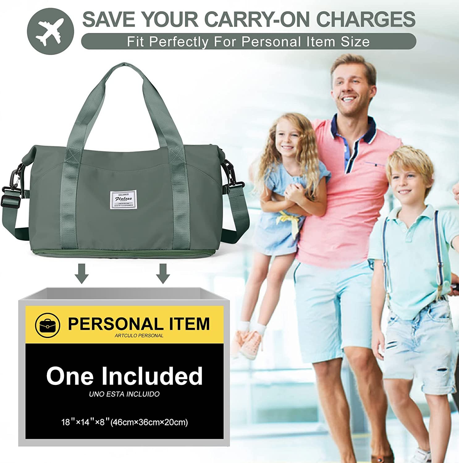 Waterproof Duffel Gym Tote Bag